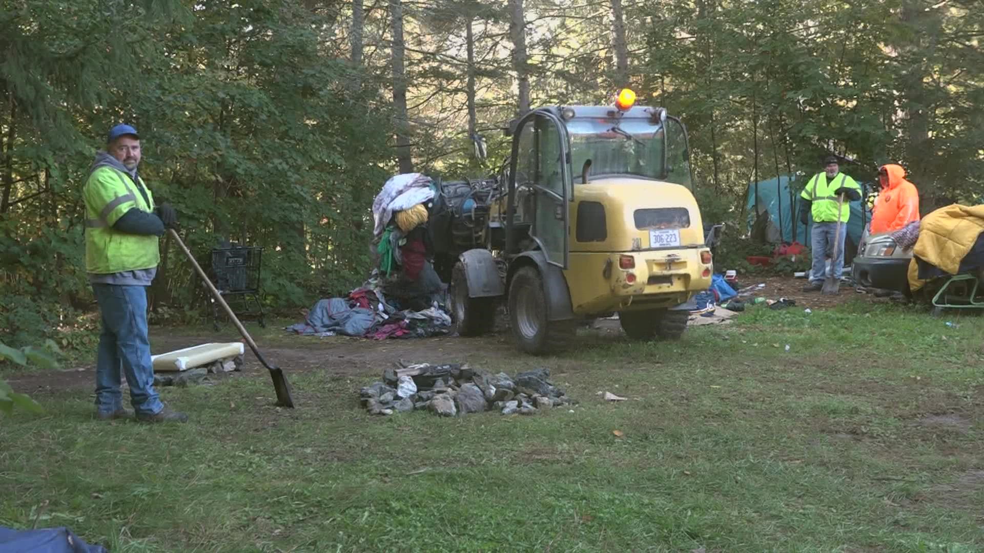 The city's trash clean up events will give Bangor leaders an opportunity to connect people living in the encampments to services ahead of winter weather.