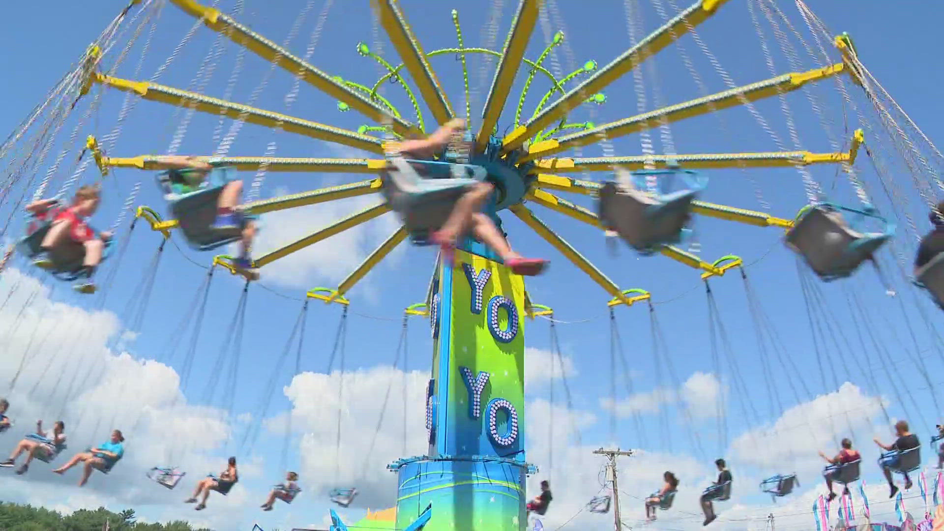 The Topsham Fairgrounds are filled with carnival rides and food vendors, and $20 will get you in with an unlimited rides bracelet.