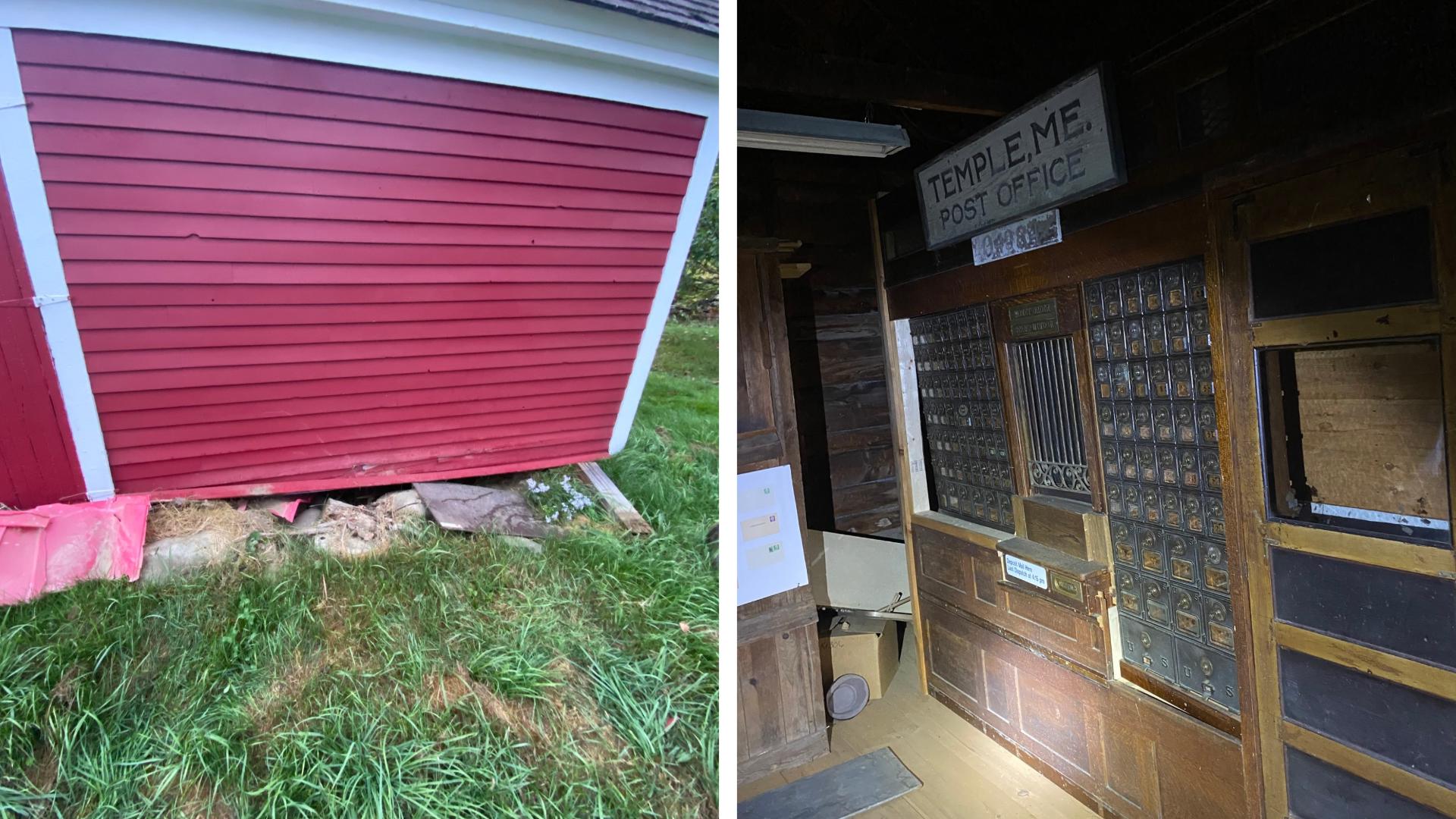 The section of the building that was hit was the old Post Office, built in 1811, the Franklin County Sheriff's Office said.