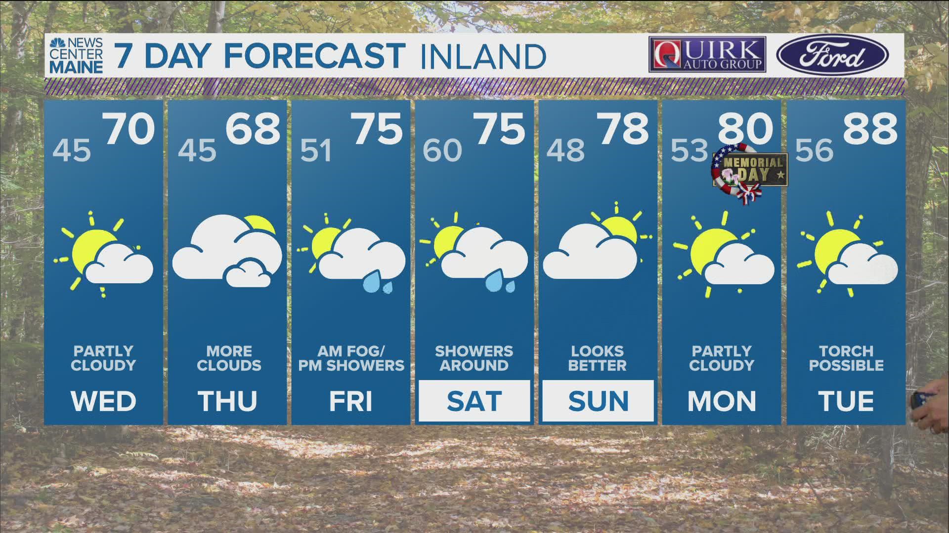 NEWS CENTER Maine Weather Video Forecast Updated 5:00pm Tuesday, May 24th