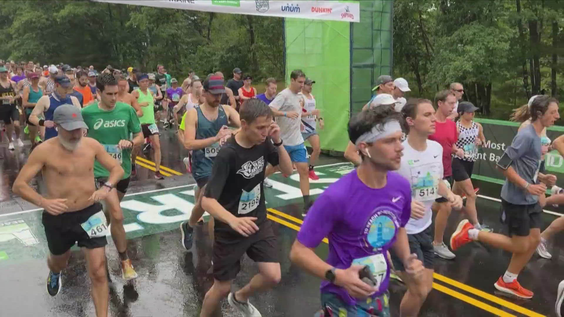 Even with a rain delay Saturday morning, runners still brought their all to the finish line.