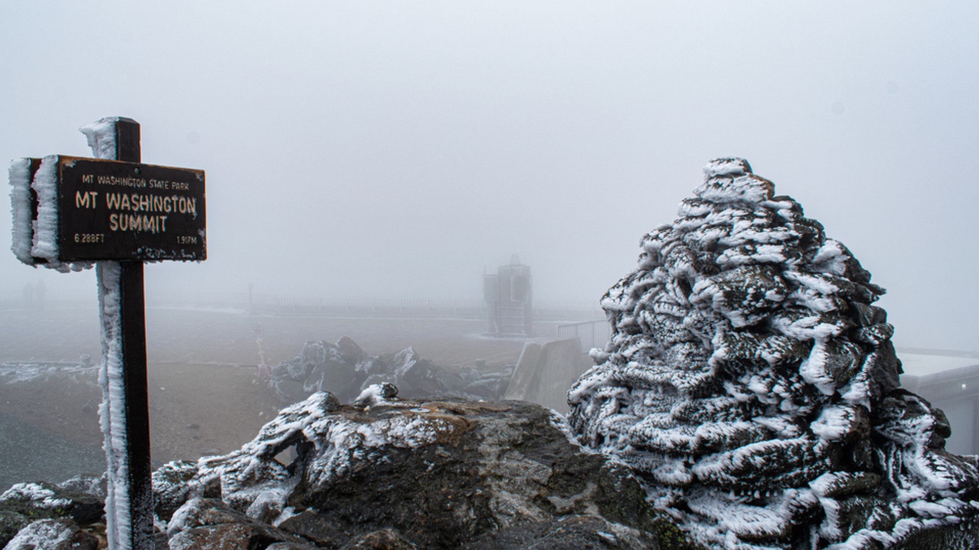 Snowfall Hits Mount Washington Summit For First Time This Season