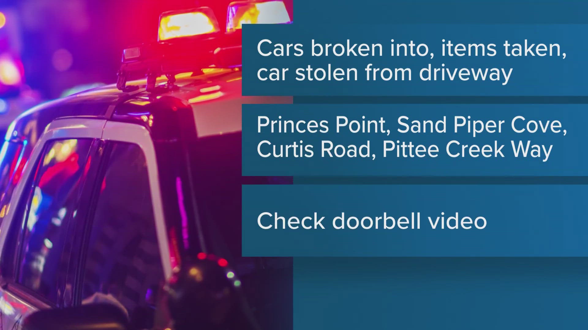 Yarmouth police investigate string of car burglaries and theft ...