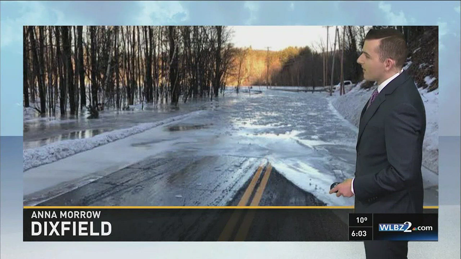 Meteorologist Ryan Breton explains the ice jam flooding along the Kennebec River.