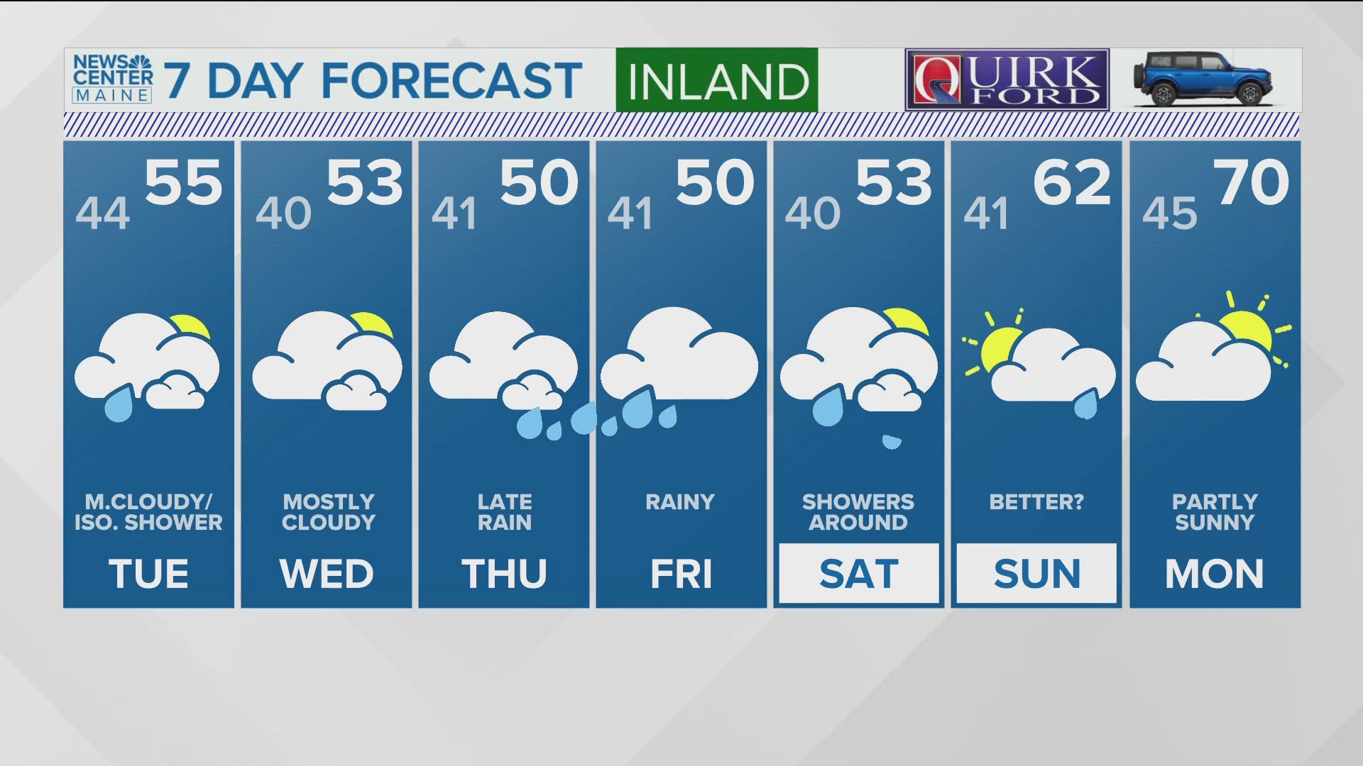 NEWS CENTER Maine Weather Video Forecast Updated 4:00PM, Monday, May 19, 2025