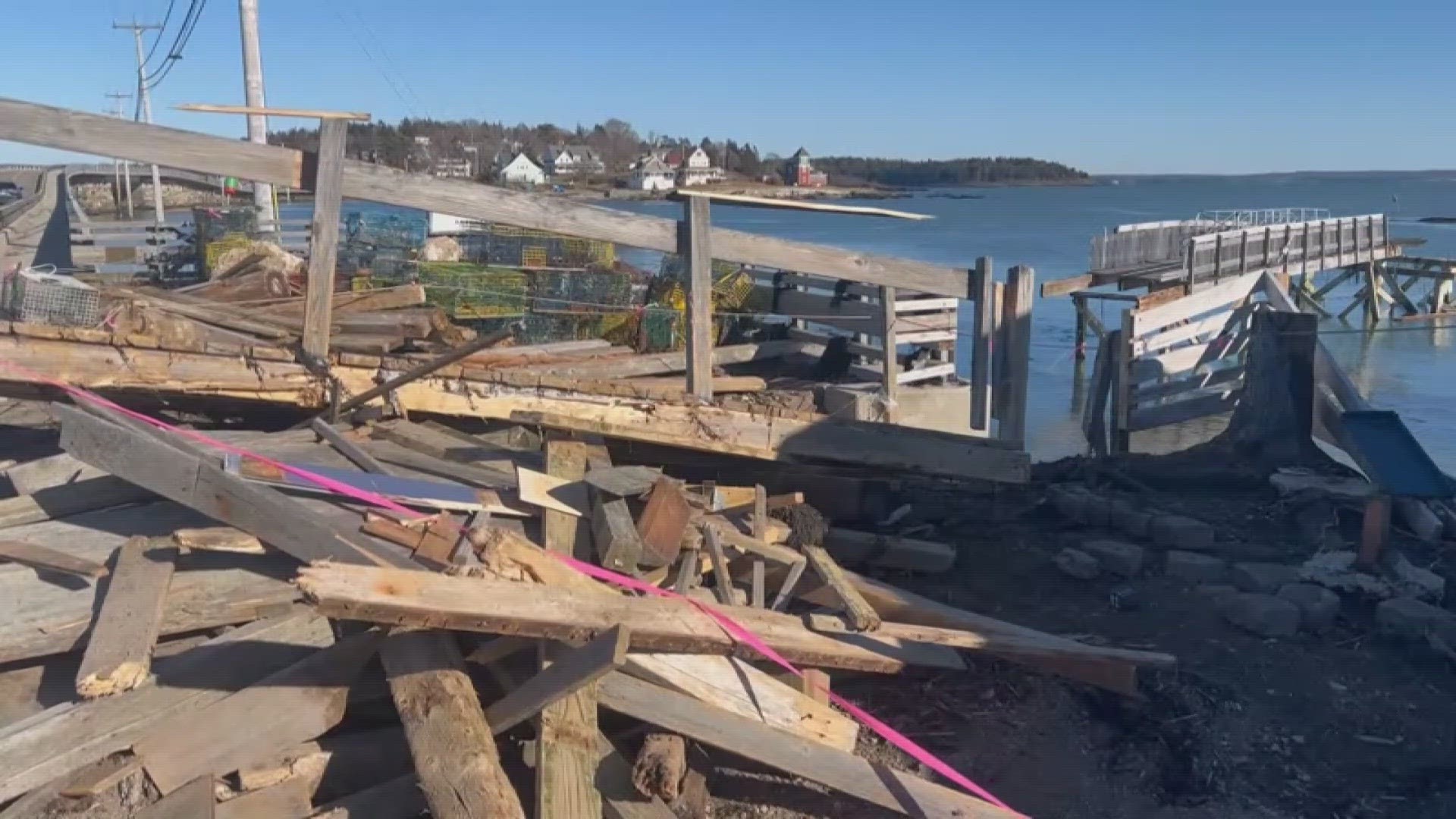 Midcoast Maine has suffered extensive damage as Saturday's storm battered ruin to towns like Harpswell, New Harbor, Georgetown, and Boothbay Harbor.