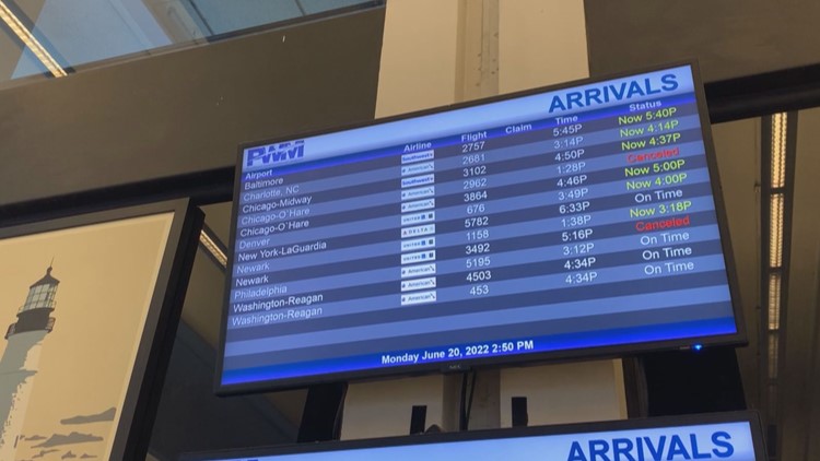 Maine feels airline struggles as summer surge hits