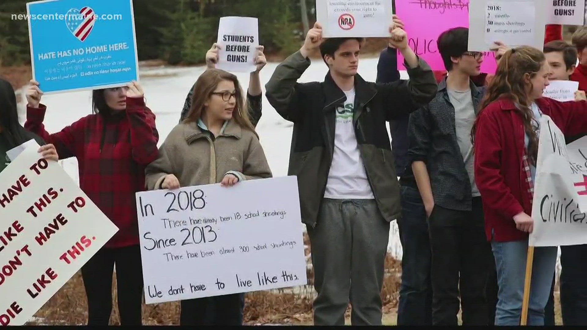 MDI high schoolers protest after Florida shooting
