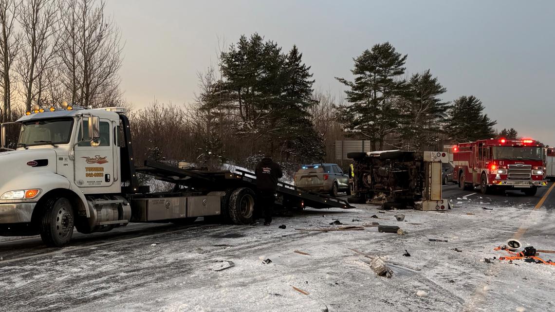 Bangor, Maine, crash on I95 sends 1 to hospital