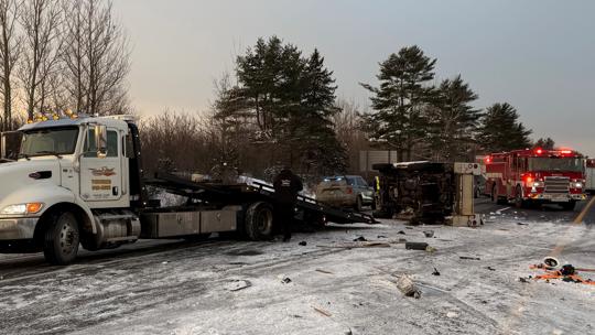 Bangor Maine crash on I 95 sends 1 to hospital newscentermaine com