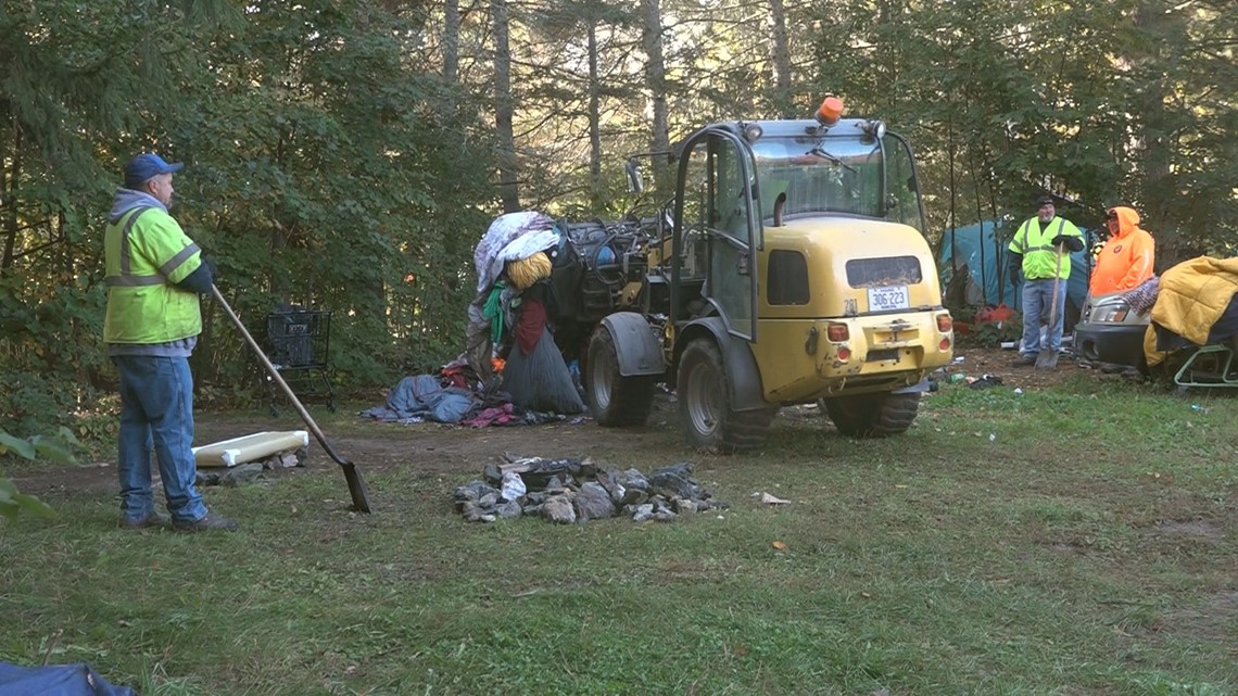 Bangor held first clean up event at largest homeless encampment