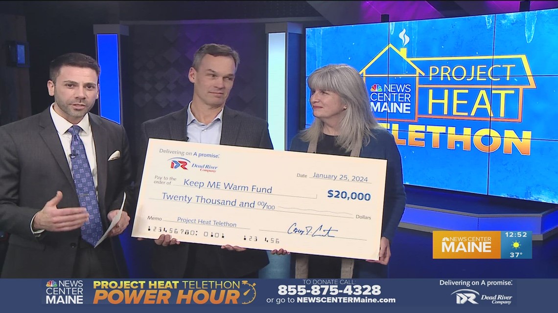Dead River Company donates 20K to NEWS CENTER Maine's Project Heat Telethon