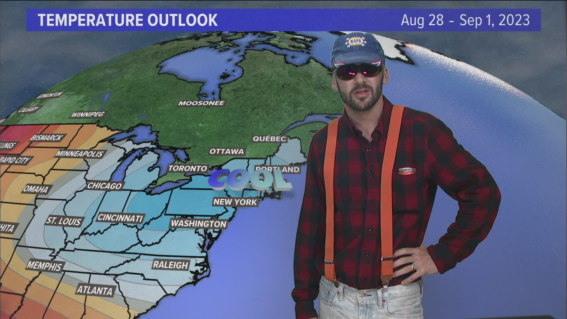 Donny Pelletier, Maine's finest athlete, shares an extended weather report.