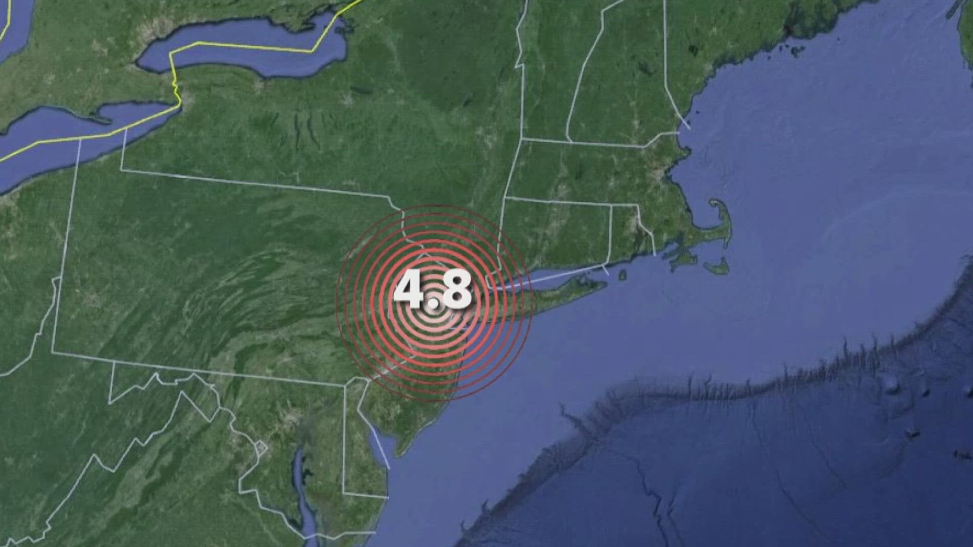 According to the U.S. Geological Survey, the 4.8 magnitude earthquake epicenter was in New Jersey, but it was felt by many in Maine.