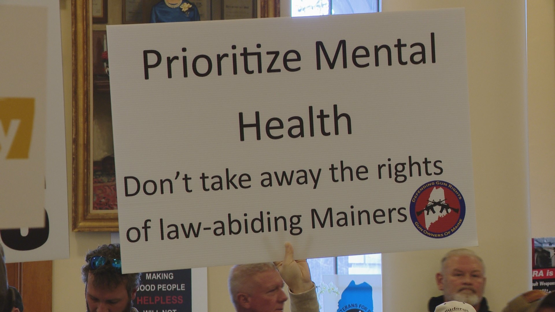 Other Maine gun organizations were present at Wednesday's rally arguing the state needs to enforce current gun laws, not propose new ones.