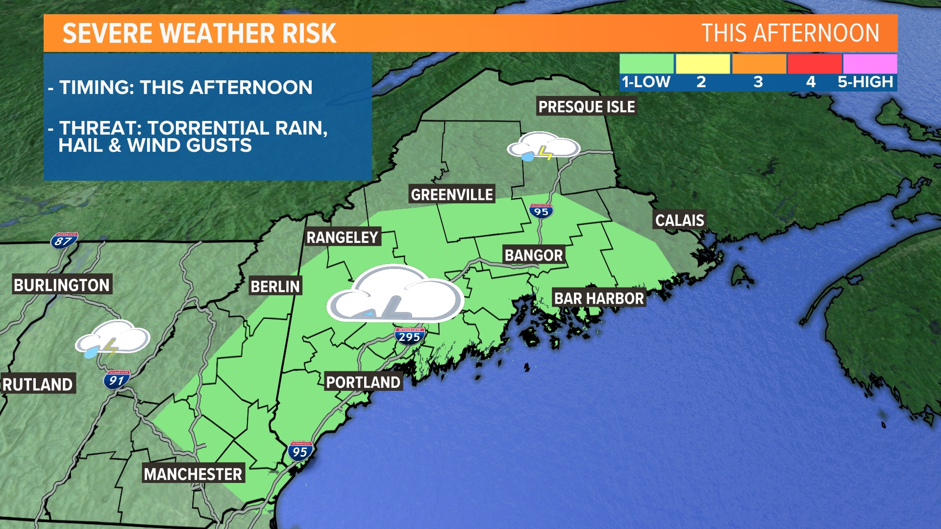 Maine weather forecast: Storms possible on Wednesday, June 5 ...