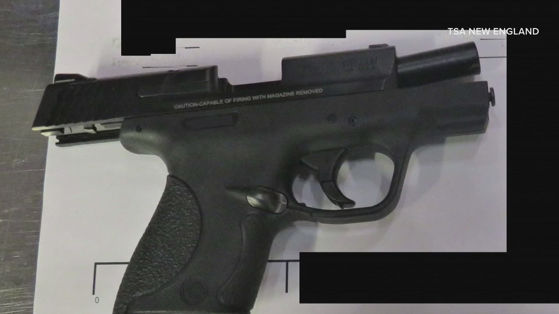 The man did have a firearms permit and was allowed to check the firearm, TSA said.