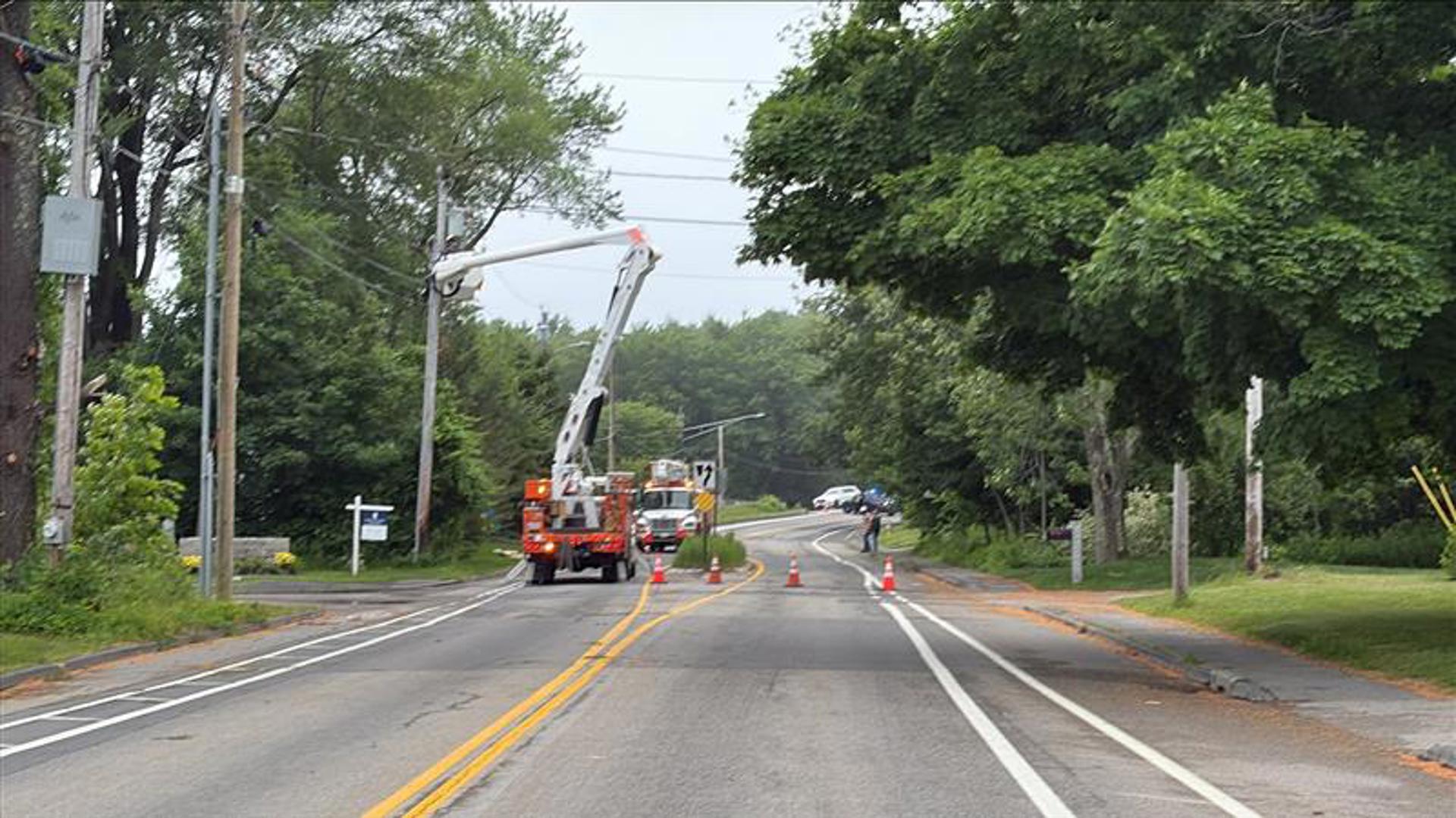 Strong winds cause power outages, several trees to fall in Maine ...