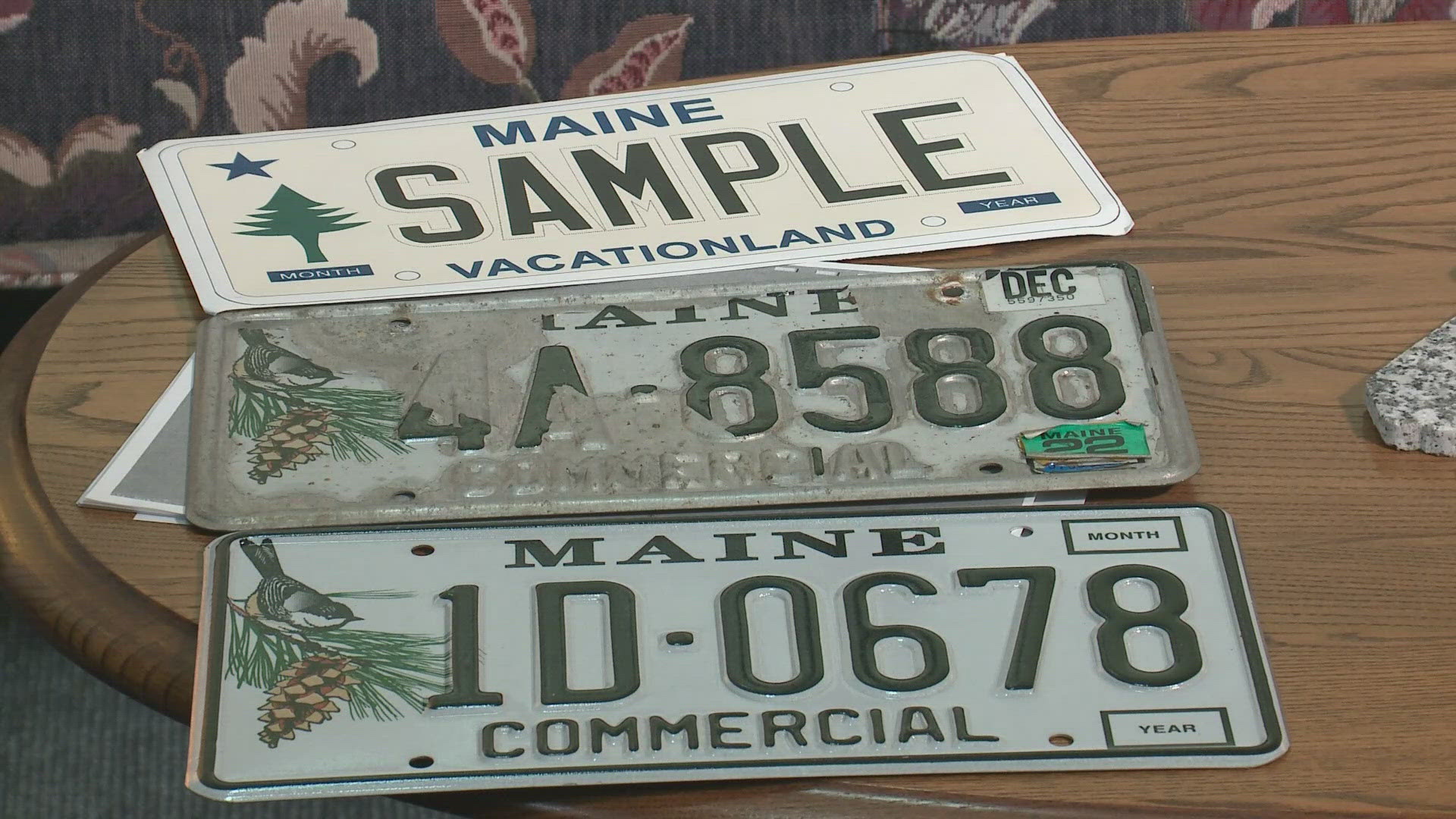 Maine's new pine tree license plate will debut May 1, replacing the chickadee design after 25 years.