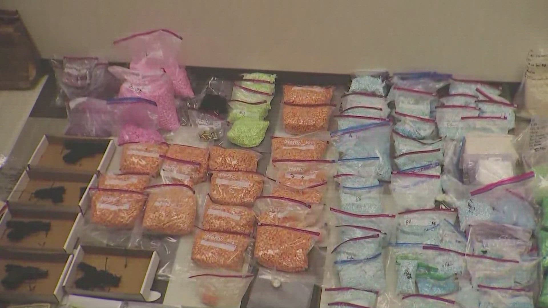 They reportedly seized drugs including fentanyl, fake Adderall, and methamphetamine from a home in Lynn.