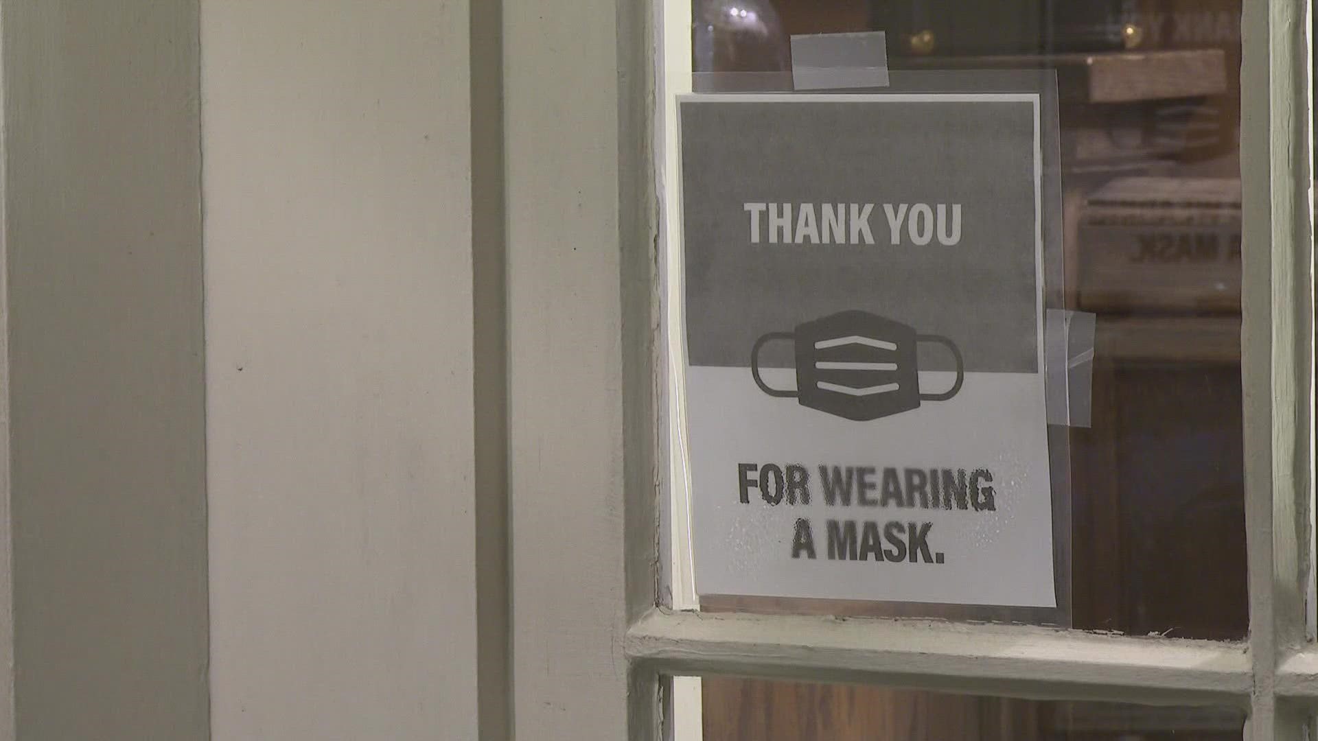 As of Wednesday, masks are required in all indoor public spaces in Portland for those two and older.