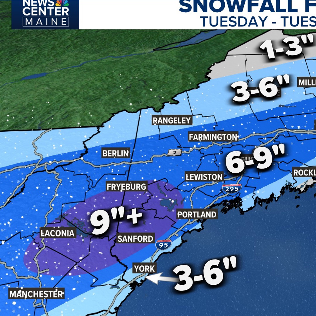Snowstorm continues to impact Maine through the evening ...