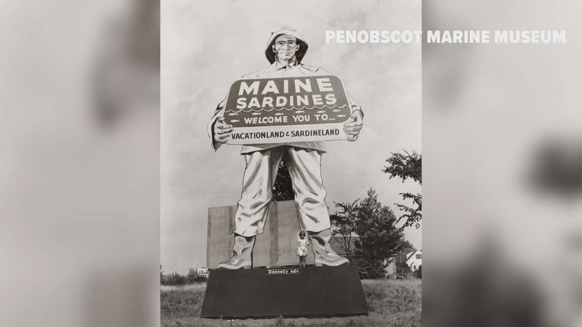 Restoring "Big Jim," Maine’s iconic 40-foot fisherman statue