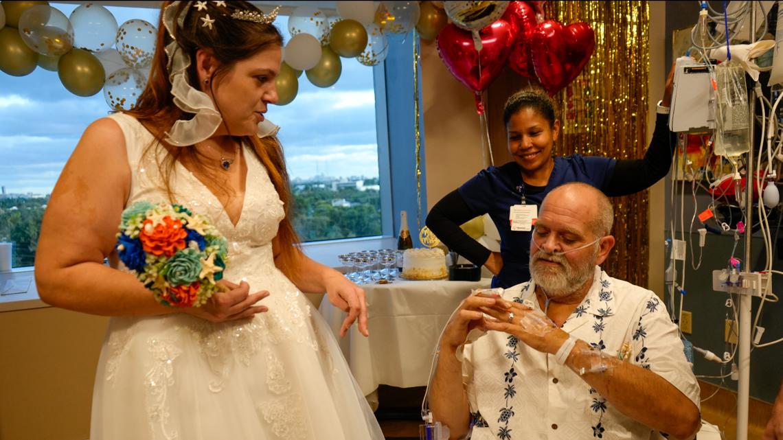 Standish couple marries in Florida hospital after groom's heart attack before cruise wedding