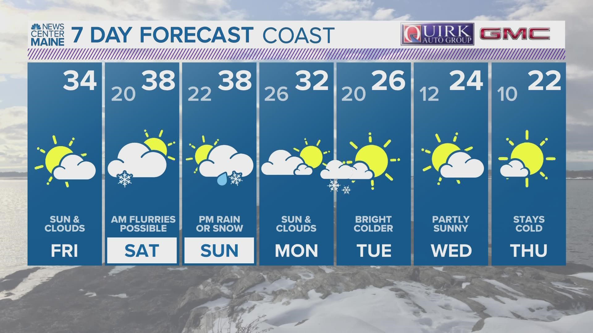 NEWS CENTER Maine Weather Video Forecast. Updated Friday January 27, 2023 at 12PM.