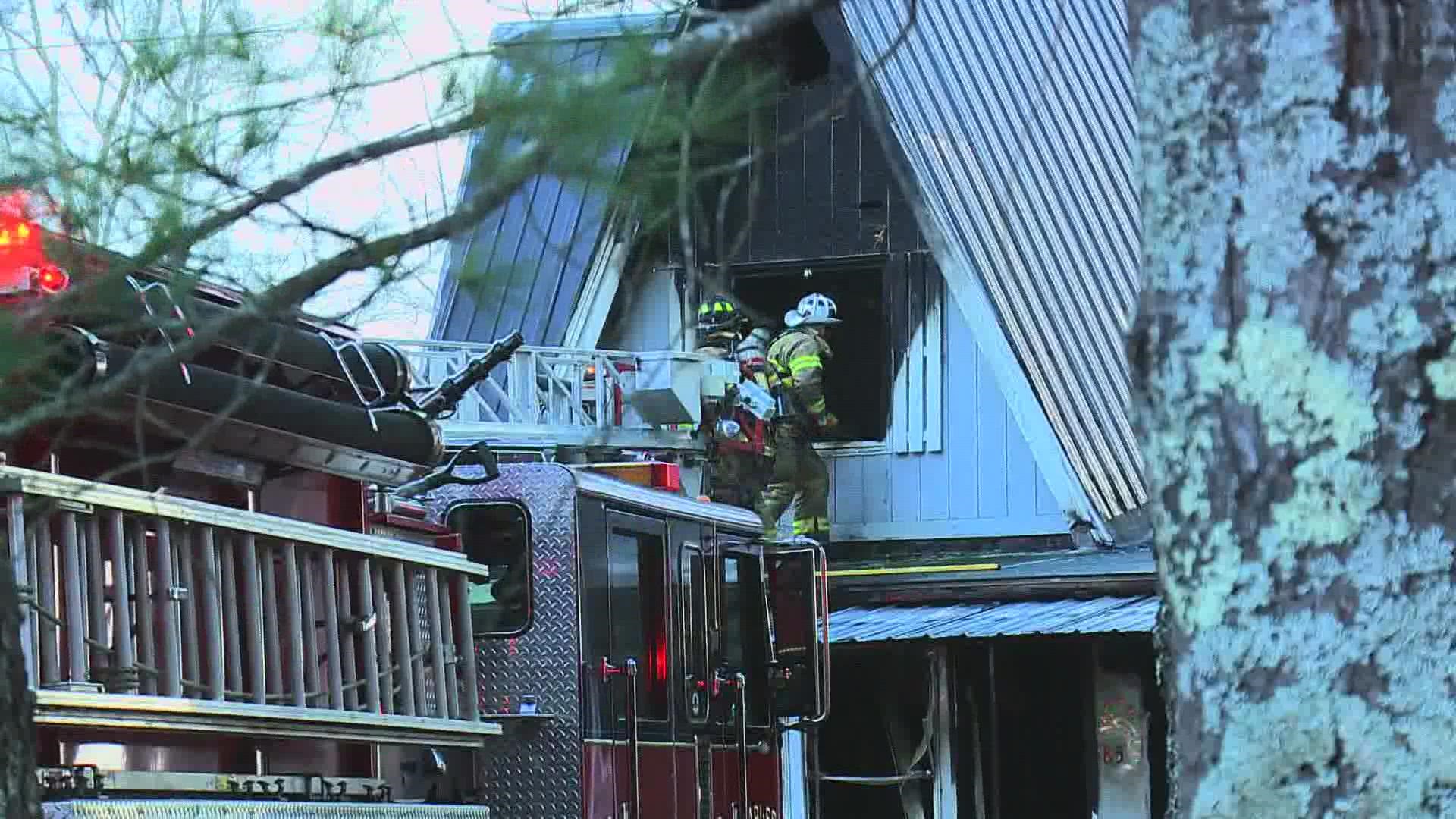 One person was at the home on Bayou Road at the time of the fire.