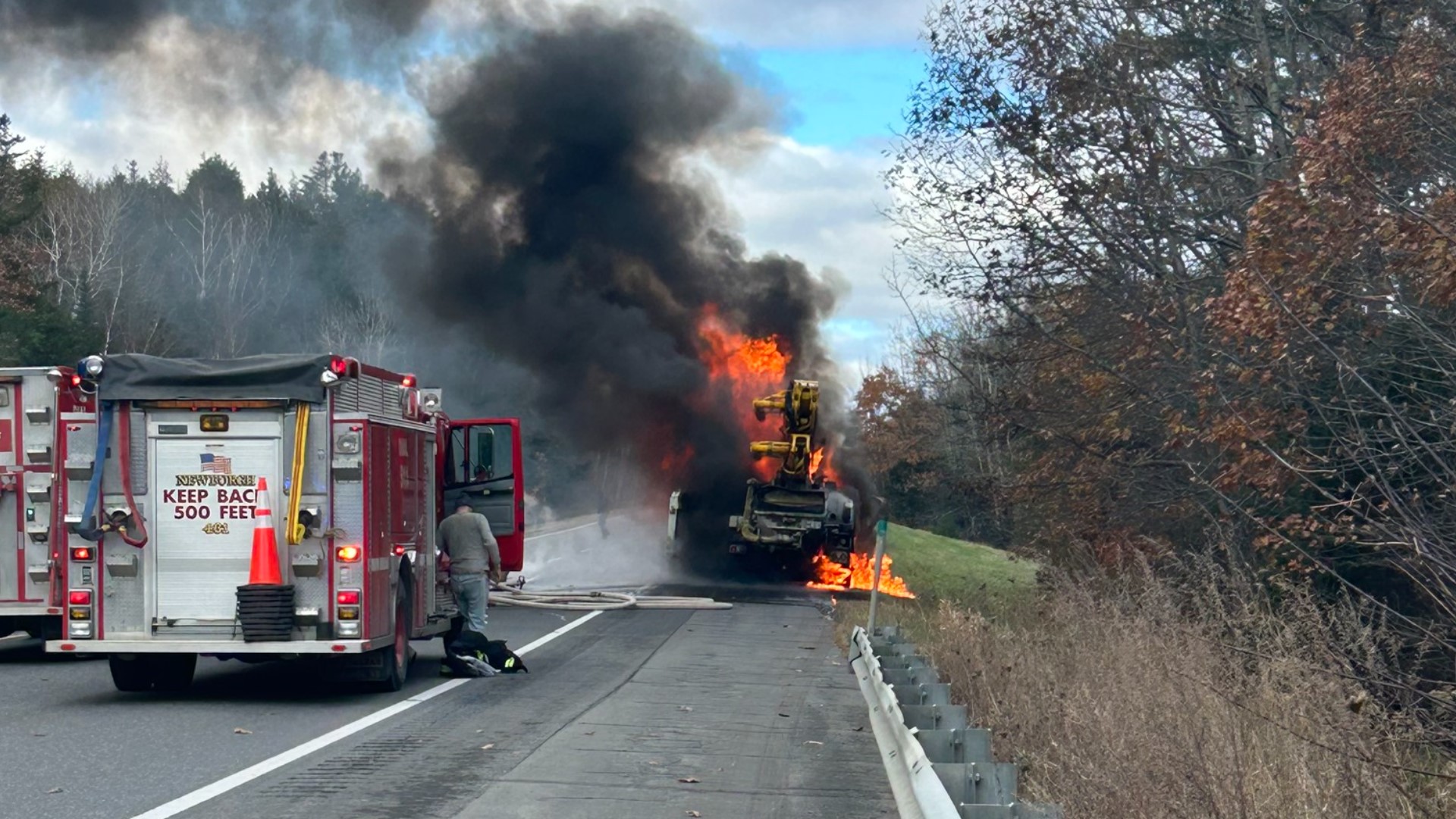 Traffic is being diverted at mile marker 174 off of I-95, Maine State Police said.