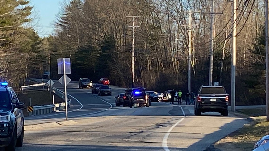 Westbrook crash shuts down road