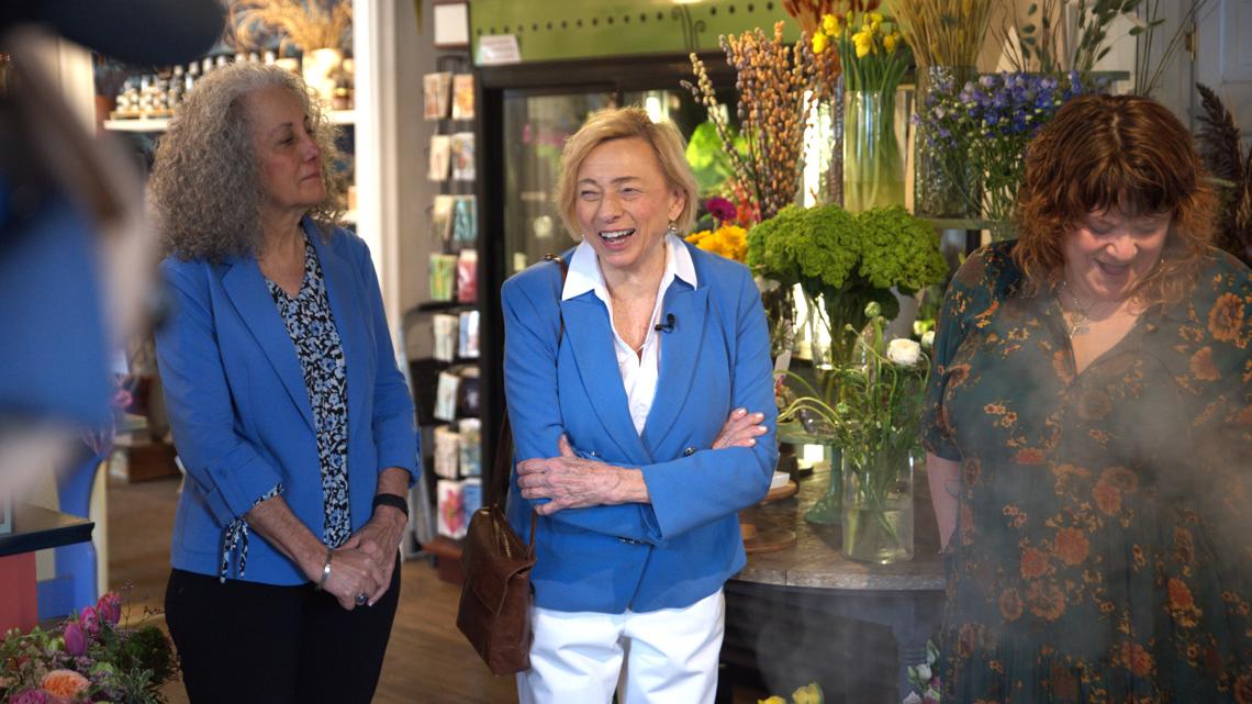 ‘Her experience is what we need’; Mills tours Portland area, meeting with businesses, politicians, and voters on senate campaign trail