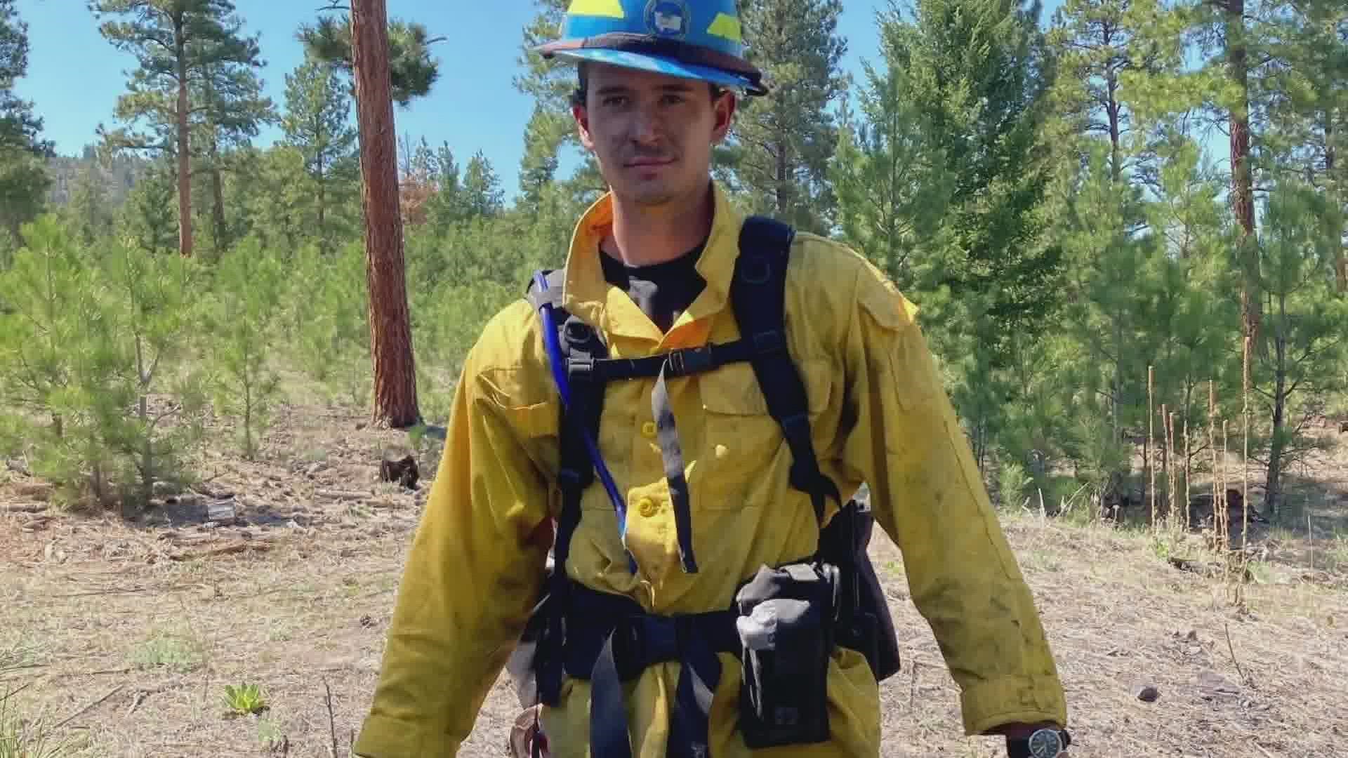 He is the fourth generation of firefighters in his family.