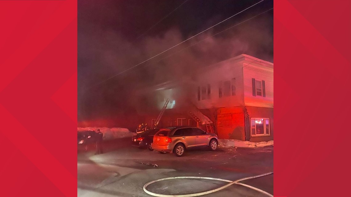 3 rescued from Gorham apartment building fire