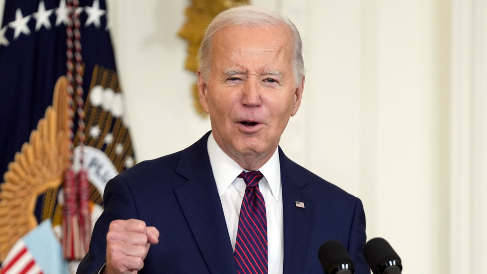 The phone message sounds like President Joe Biden is telling voters not to go to the polls for the primary, but it's not the president's voice.