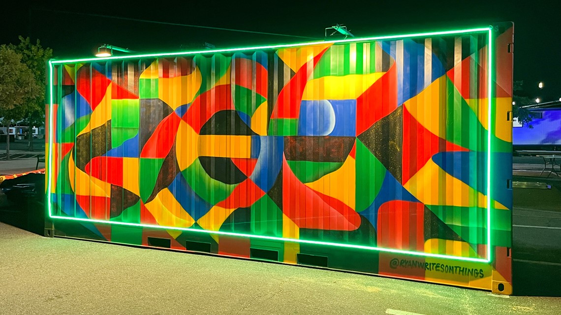Artist Ryan Adams, known for his murals, created one for Google