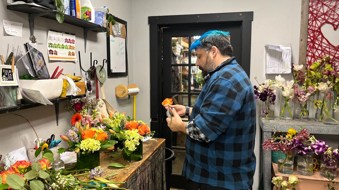 How a Maine flower shop prepares for the busiest day of the year