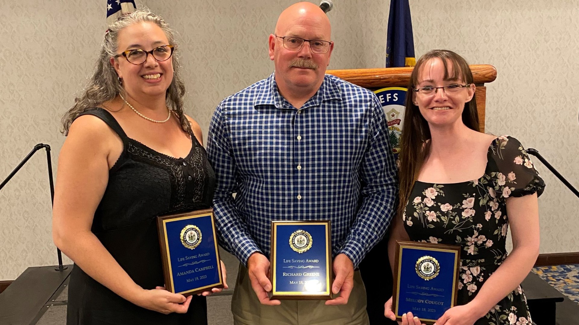 Topsham crash rescuers honored with 'Life Saving Award