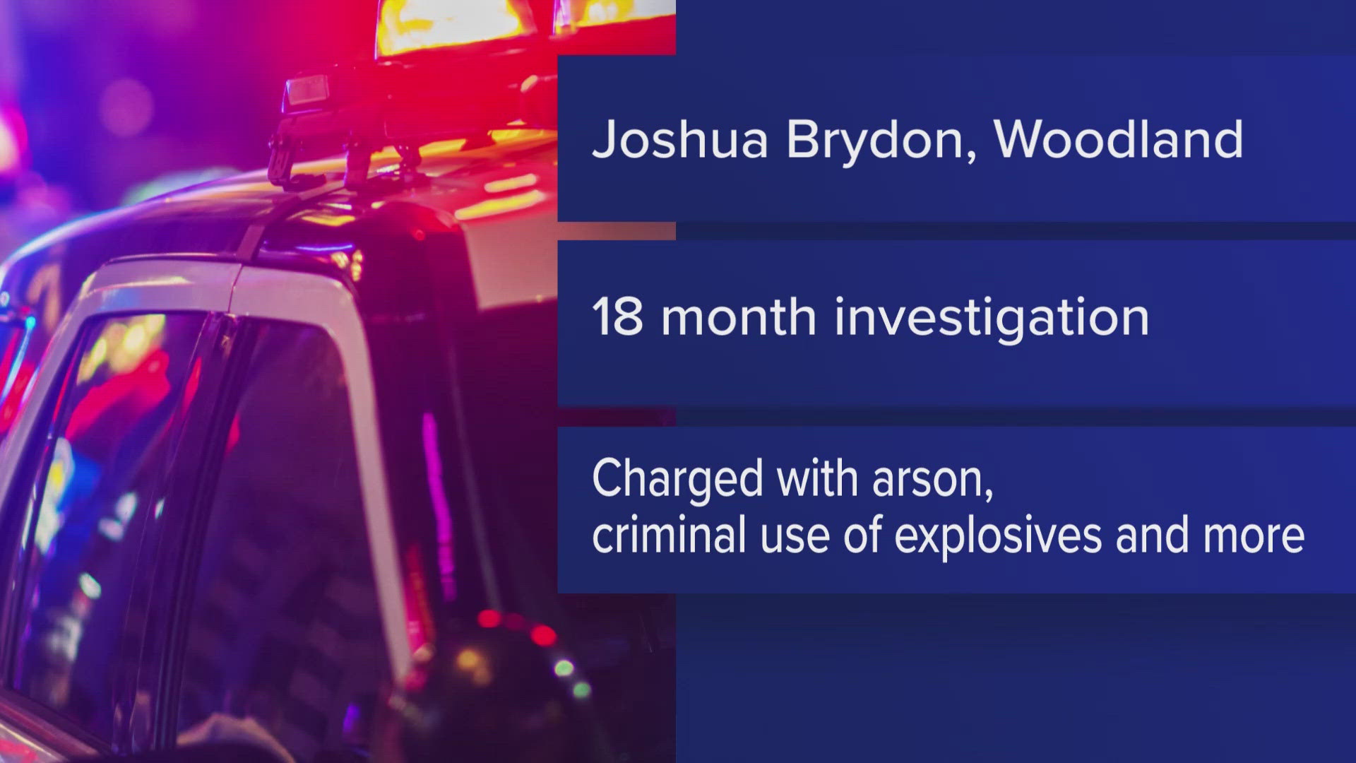 Joshua Brydon was arrested after an 18-month-long investigation by multiple law enforcement agencies.