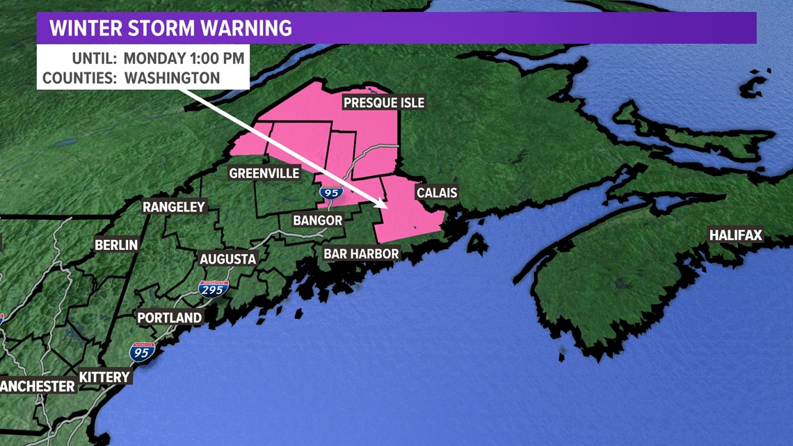 Winter Storm Warnings Continue For Northern And Eastern Maine 7280