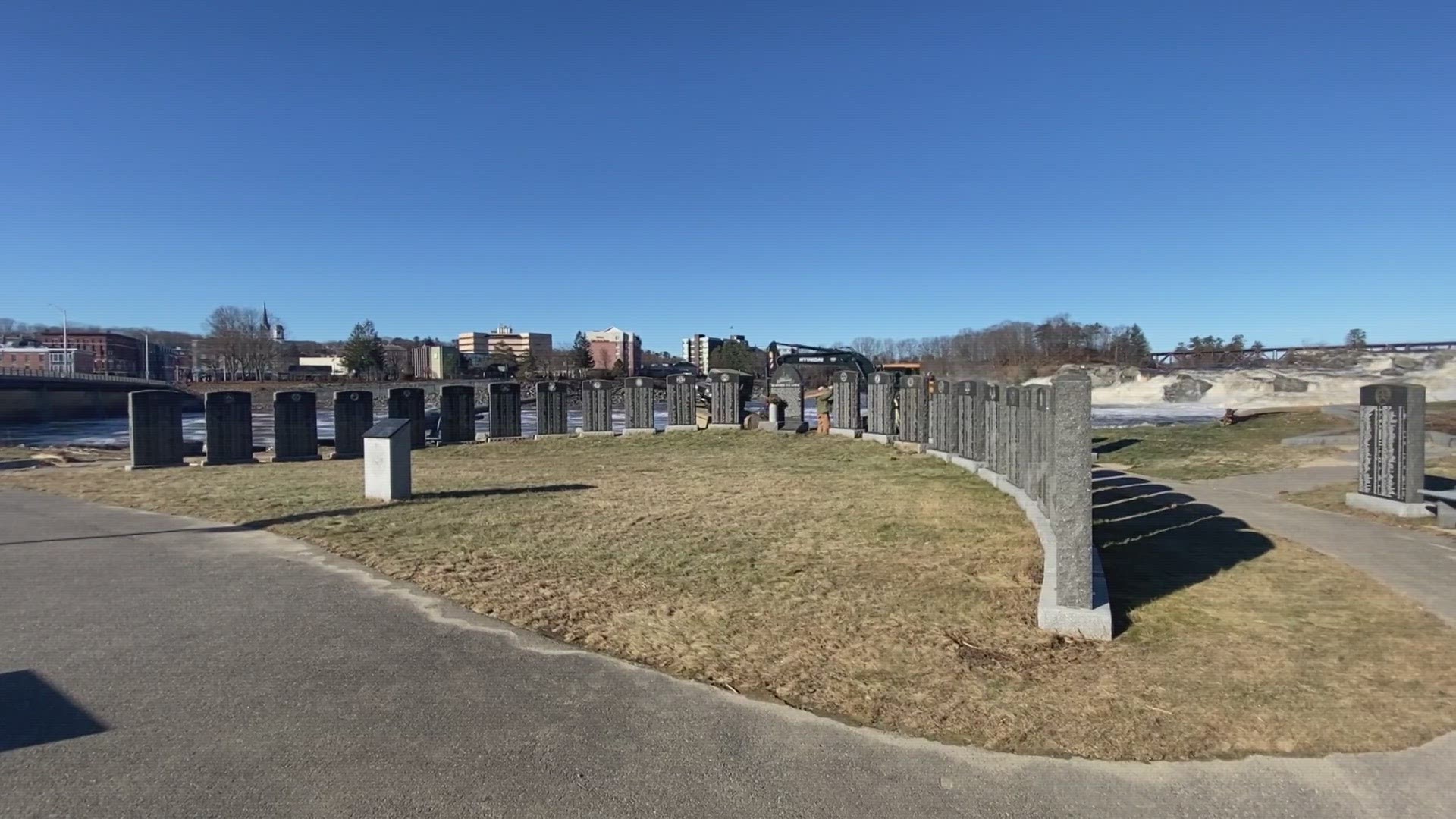 A devastating flood, leveled grass, and memorial sites that represent thousands of people who served in the armed forces. Volunteers spent Friday repairing damages.