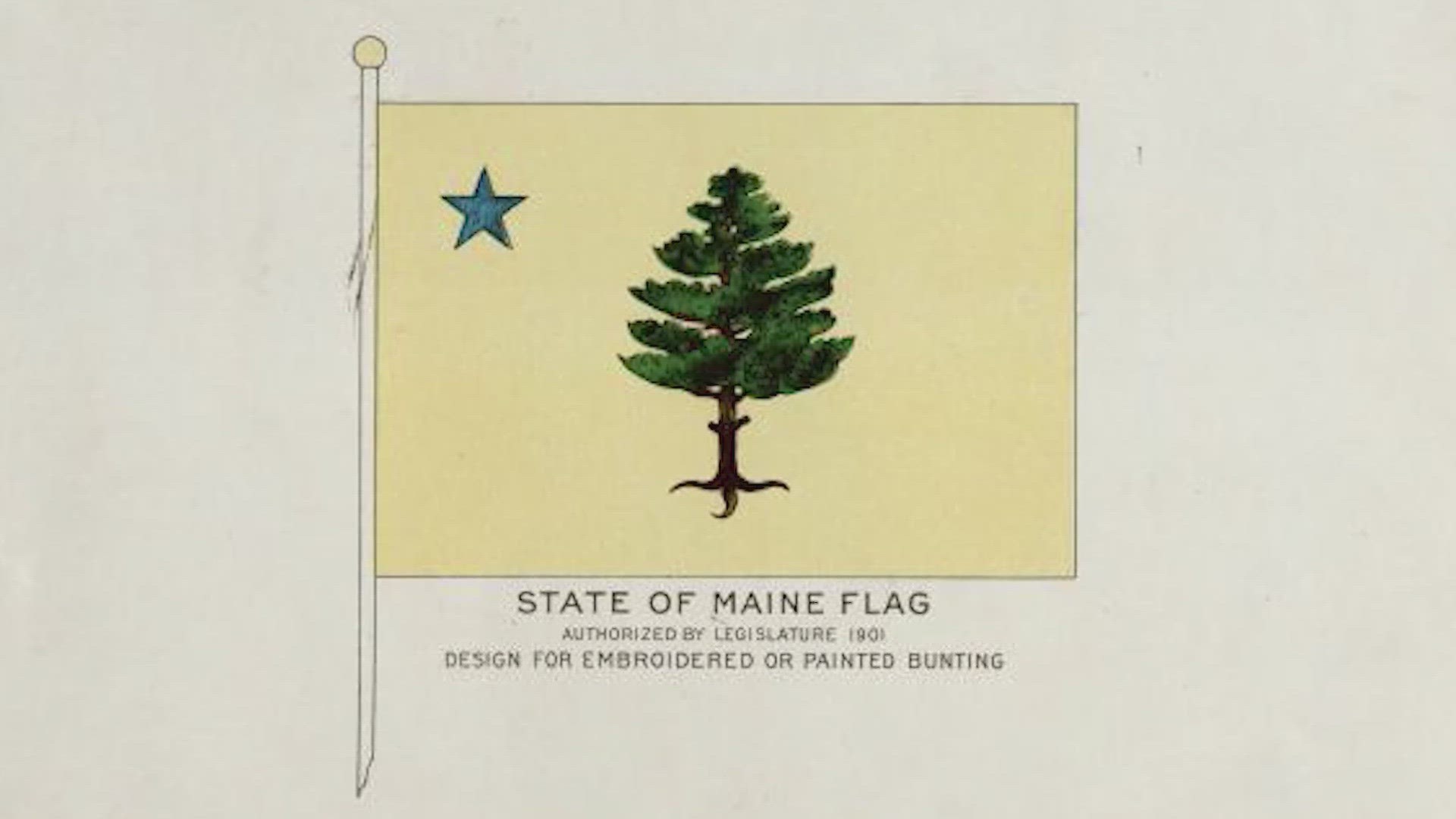 The tweet had almost 12,000 views on Friday afternoon, claiming that the version of the flag Maine is considering re-adopting is not the original flag.
