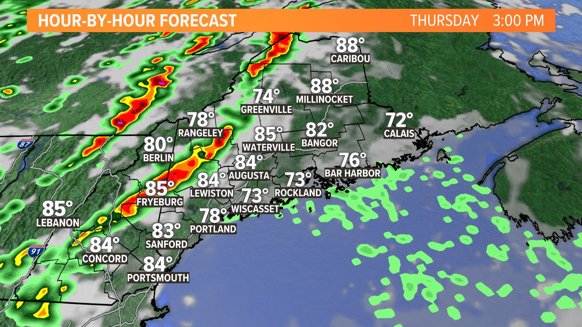 Severe storms moving through Maine Thursday evening | newscentermaine.com