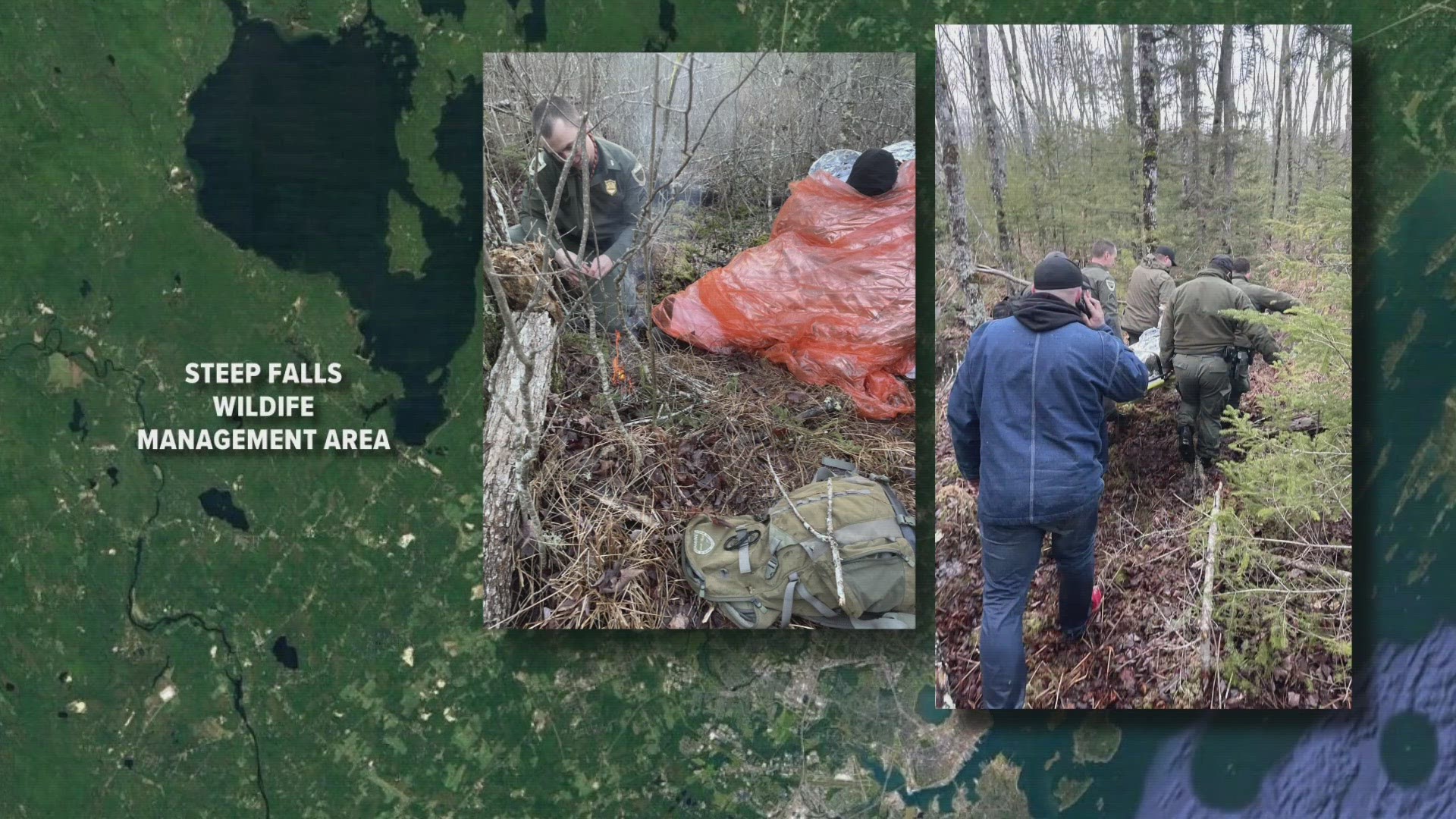 Three people left for a hike Saturday but became lost. One person was able to get to safety on their own, but two needed rescue Sunday.