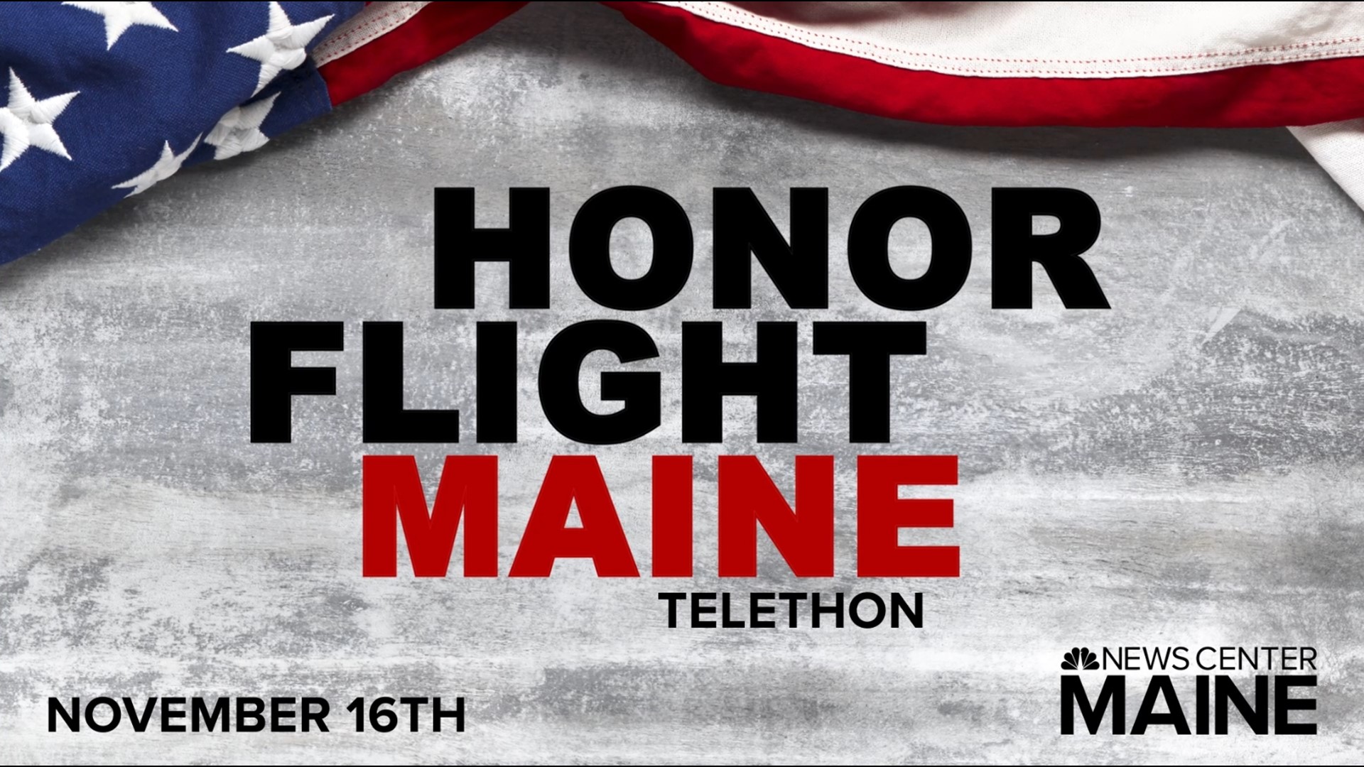 Support Maine veterans during the telethon on Thursday, November 16.