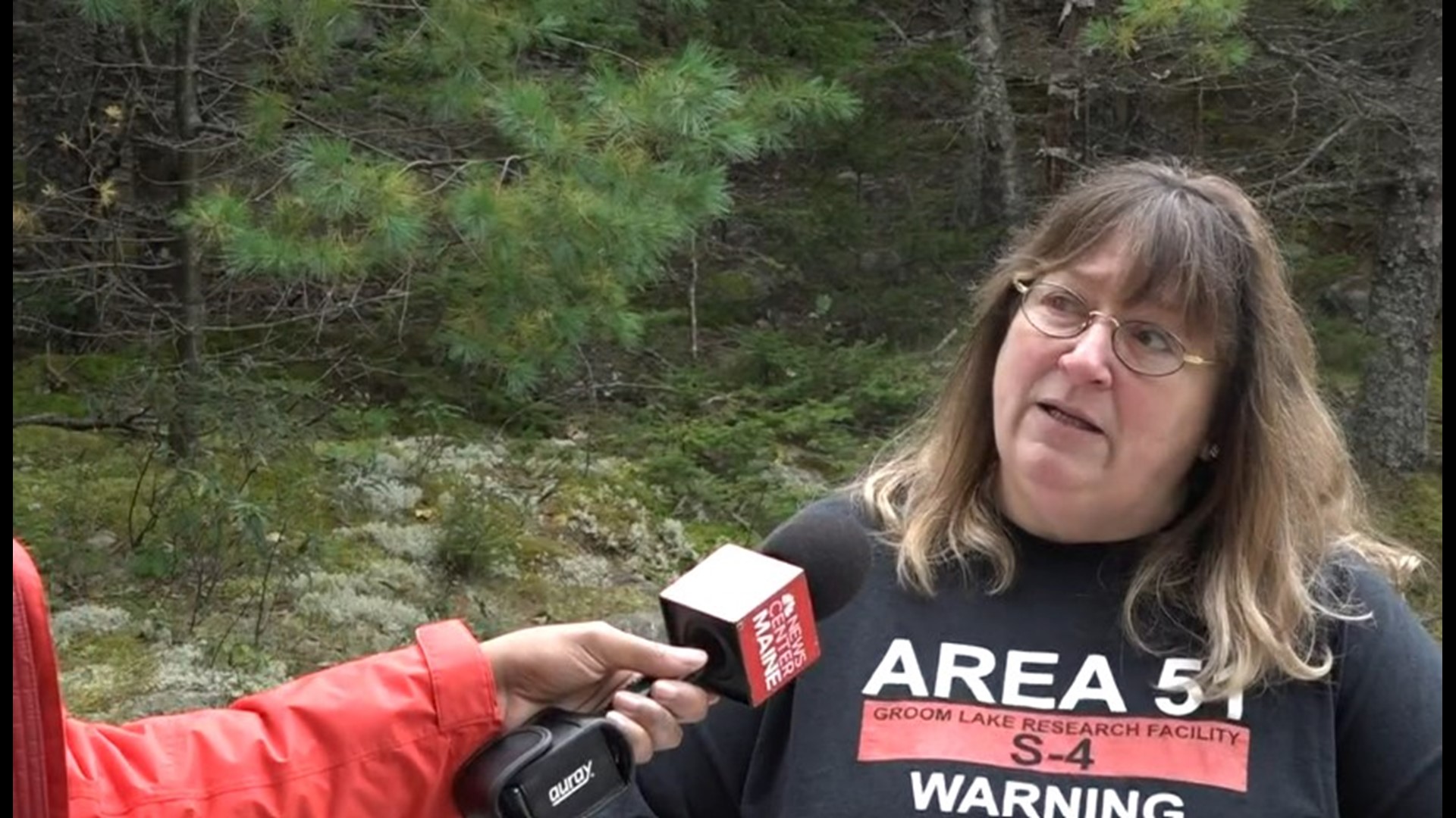 Tourist Christine Canning said she traveled to Acadia bring her elderly father to the national park. Canning said she hopes a shutdown is avoided.