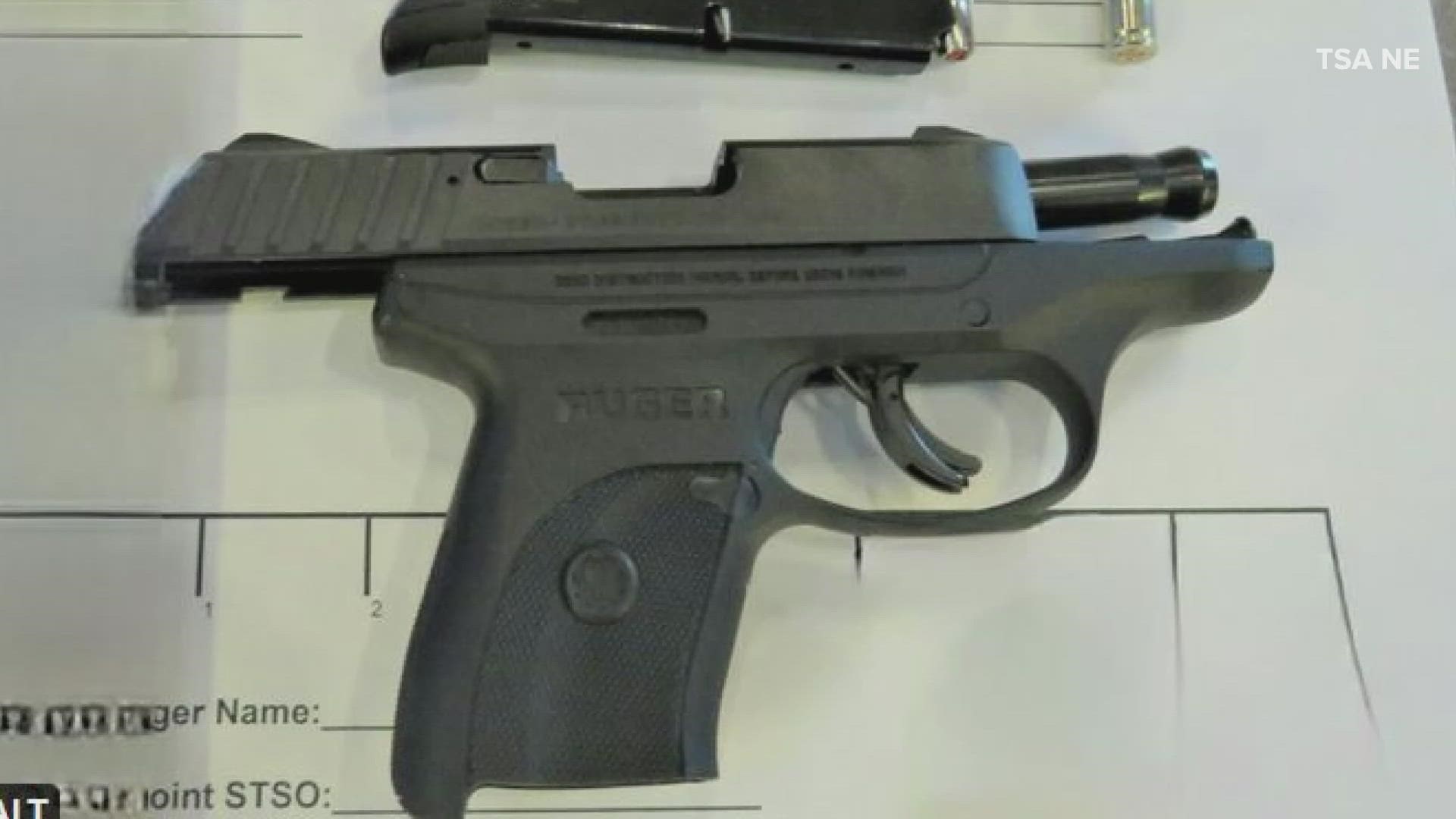 The Transportation Security Administration in New England said this gun was the first detected at the jetport in 2023 and the second intercepted in Maine this year.