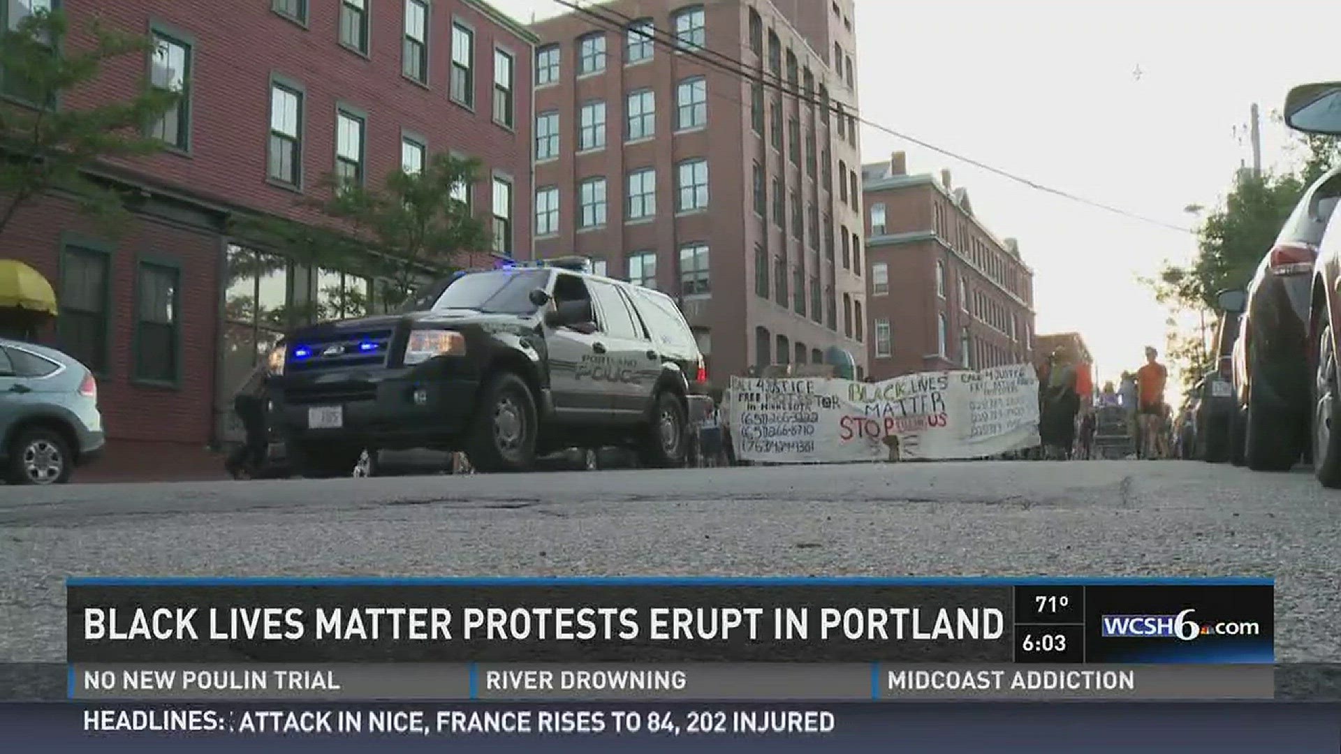 Black Live Matter protests erupt in Portland.