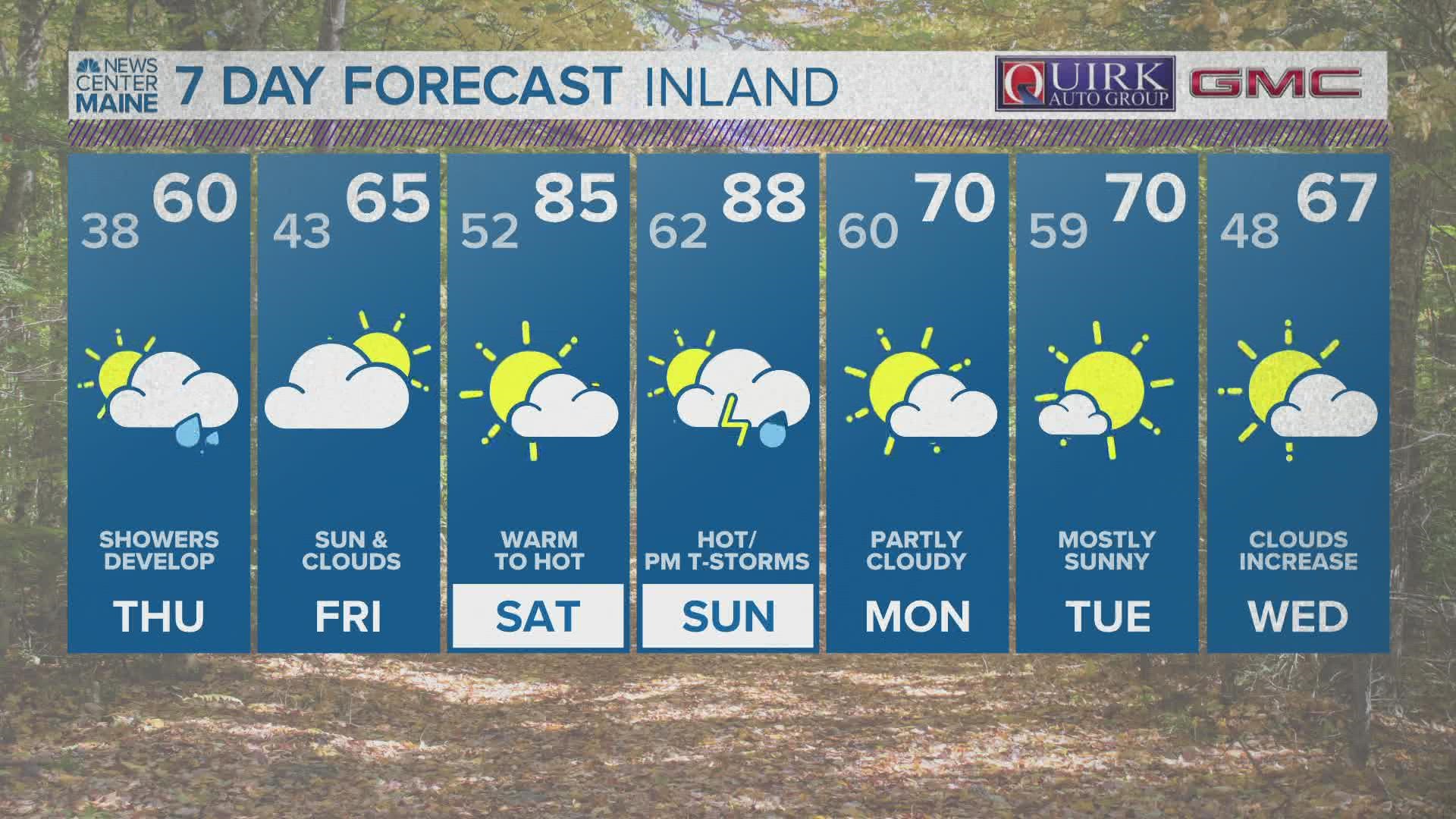 NEWS CENTER Maine Weather Video Forecast Updated 11:30pm Wednesday, May 18th